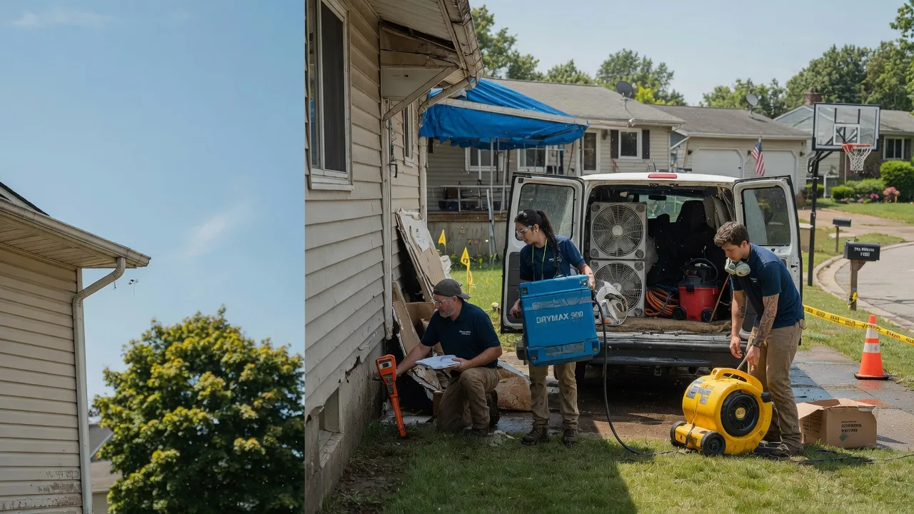 Ceiling Leak Cleanup in Dresden, OH near me