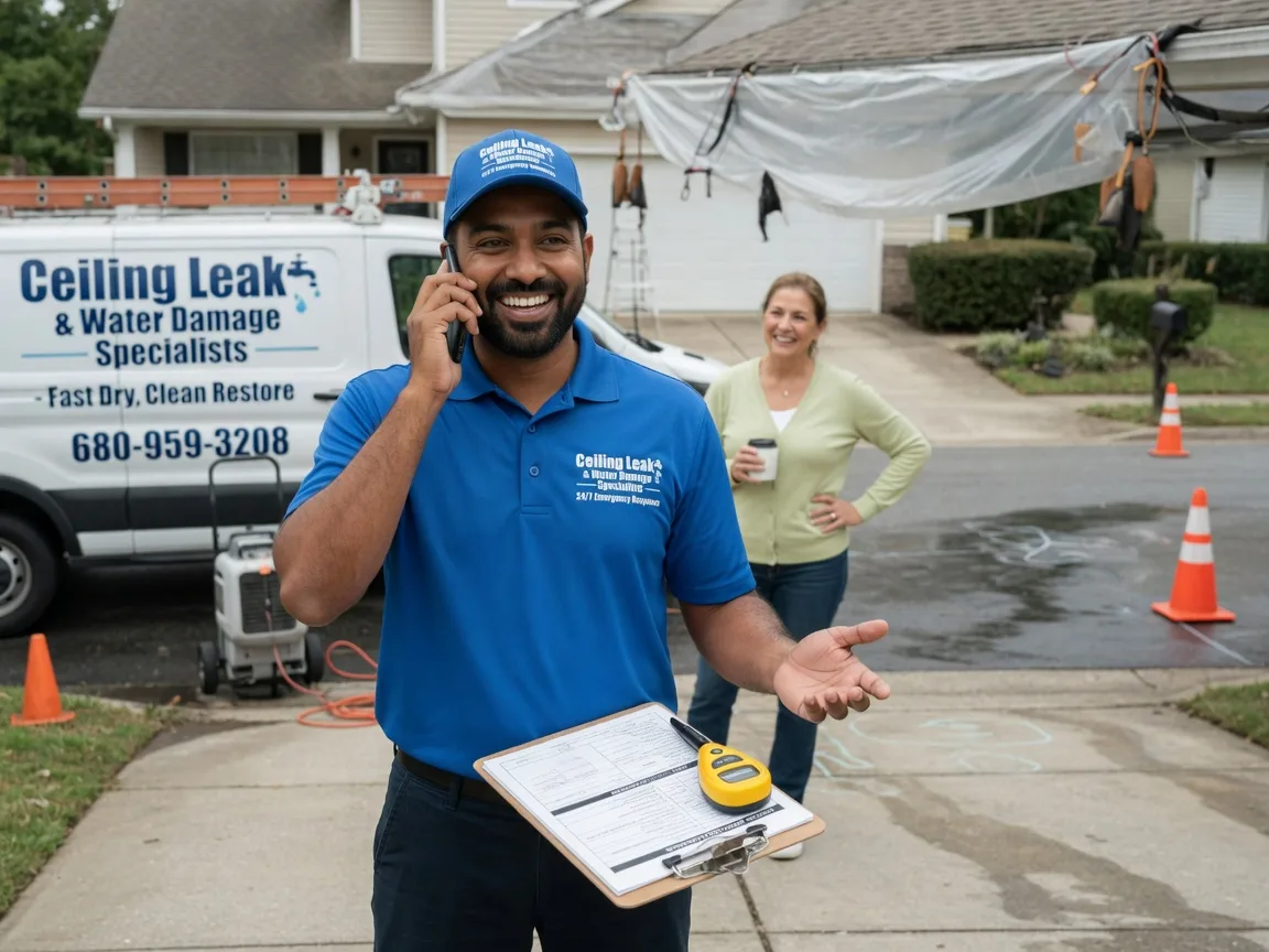 Ceiling Leak Cleanup Dresden, OH FAQs